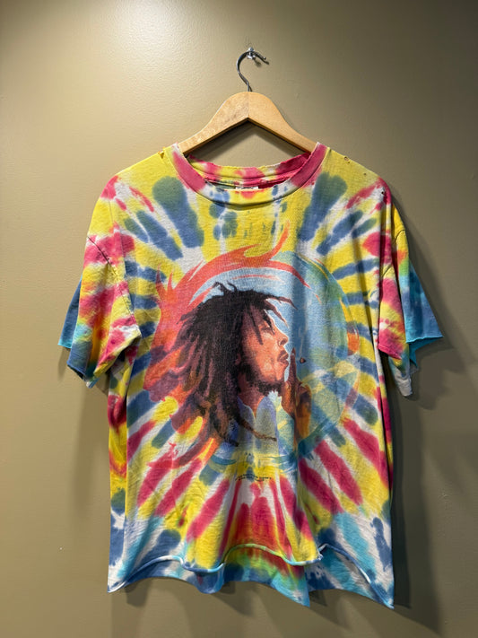 Vintage Bob Marley Tie Dye Kaya Weed T-Shirt- XL