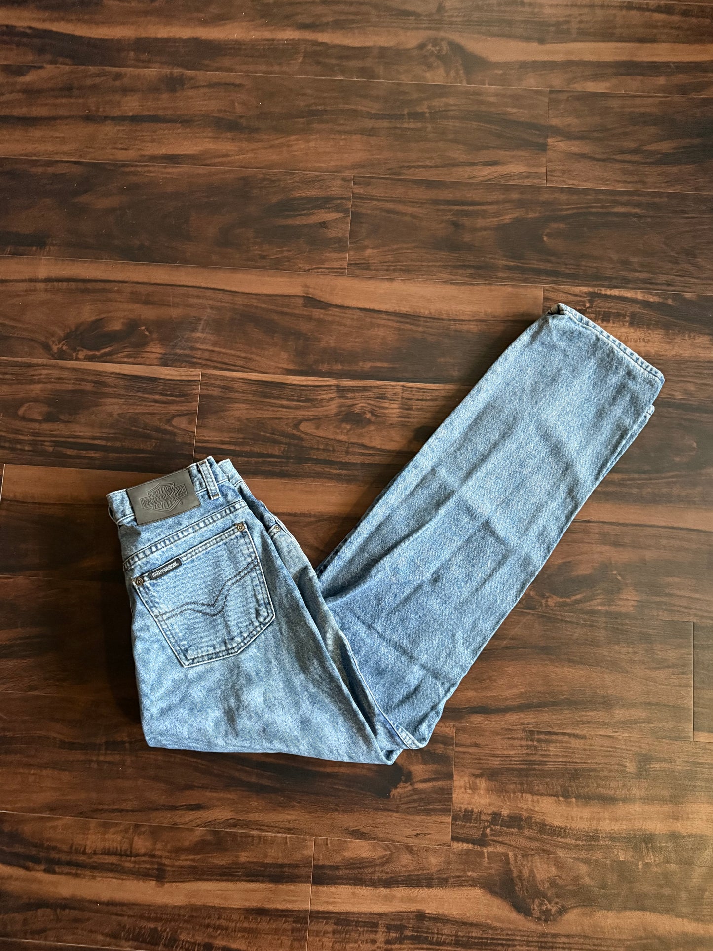 Vintage Harley Davidson Light Wash Denim Jeans- 30x32