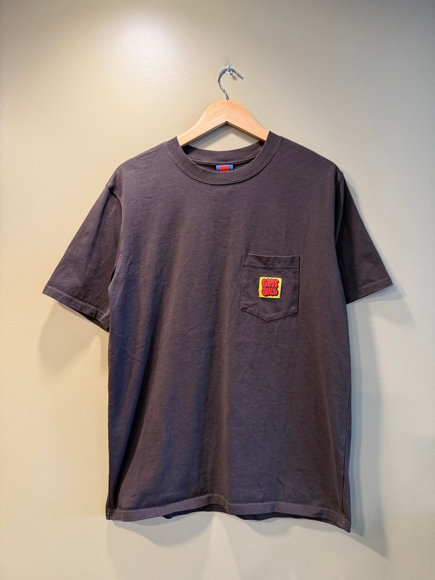 Empyre Skating Brown Pocket T-Shirt- S
