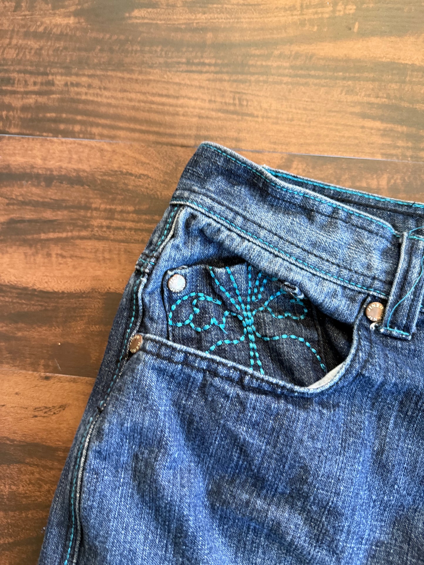 Vintage Y2K Jinzu Jeans Dark Wash Denim Jeans- 32x30
