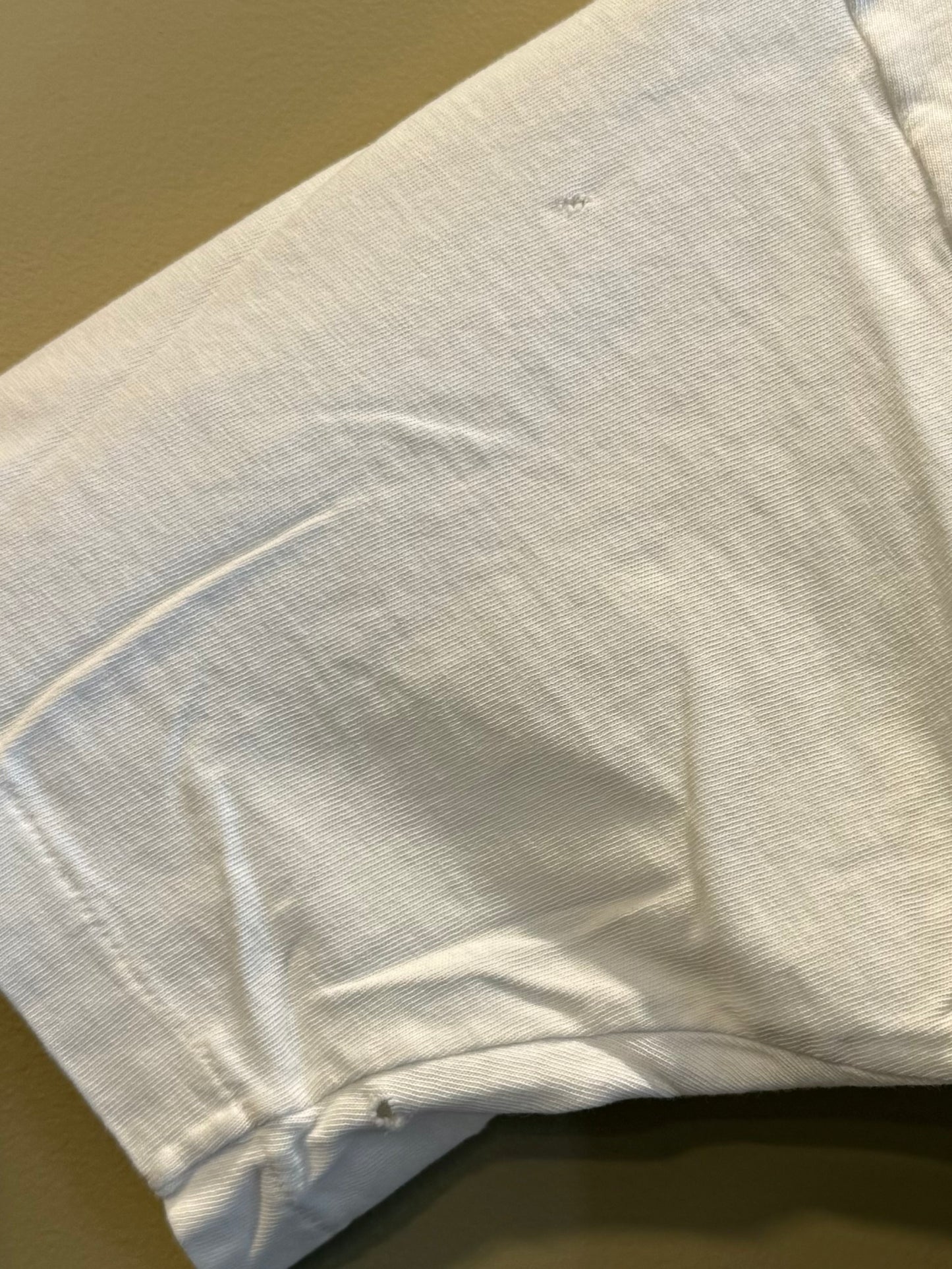 Vintage Gap White Slub Boxy T-Shirt- L
