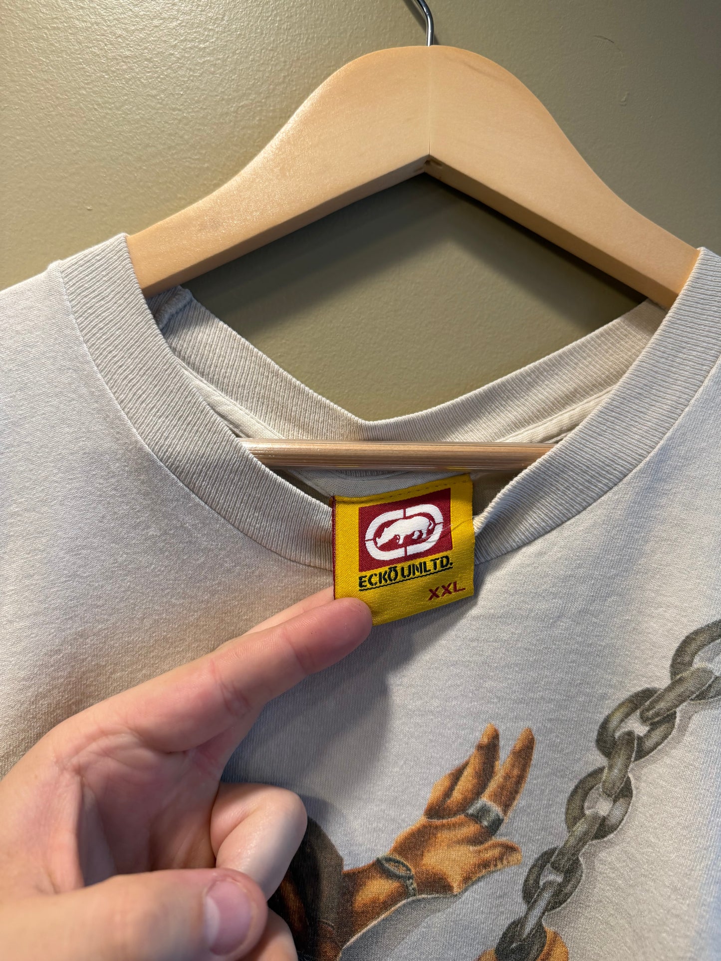 Vintage Ecko Unlimited Graffiti Burglar & Lock T-Shirt- XL