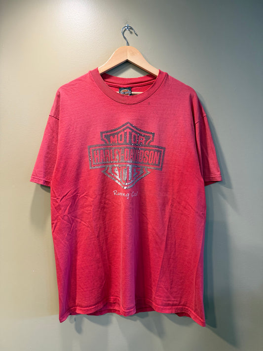 Vintage Harley Davidson Red St. Petersburg Florida T-Shirt- XL