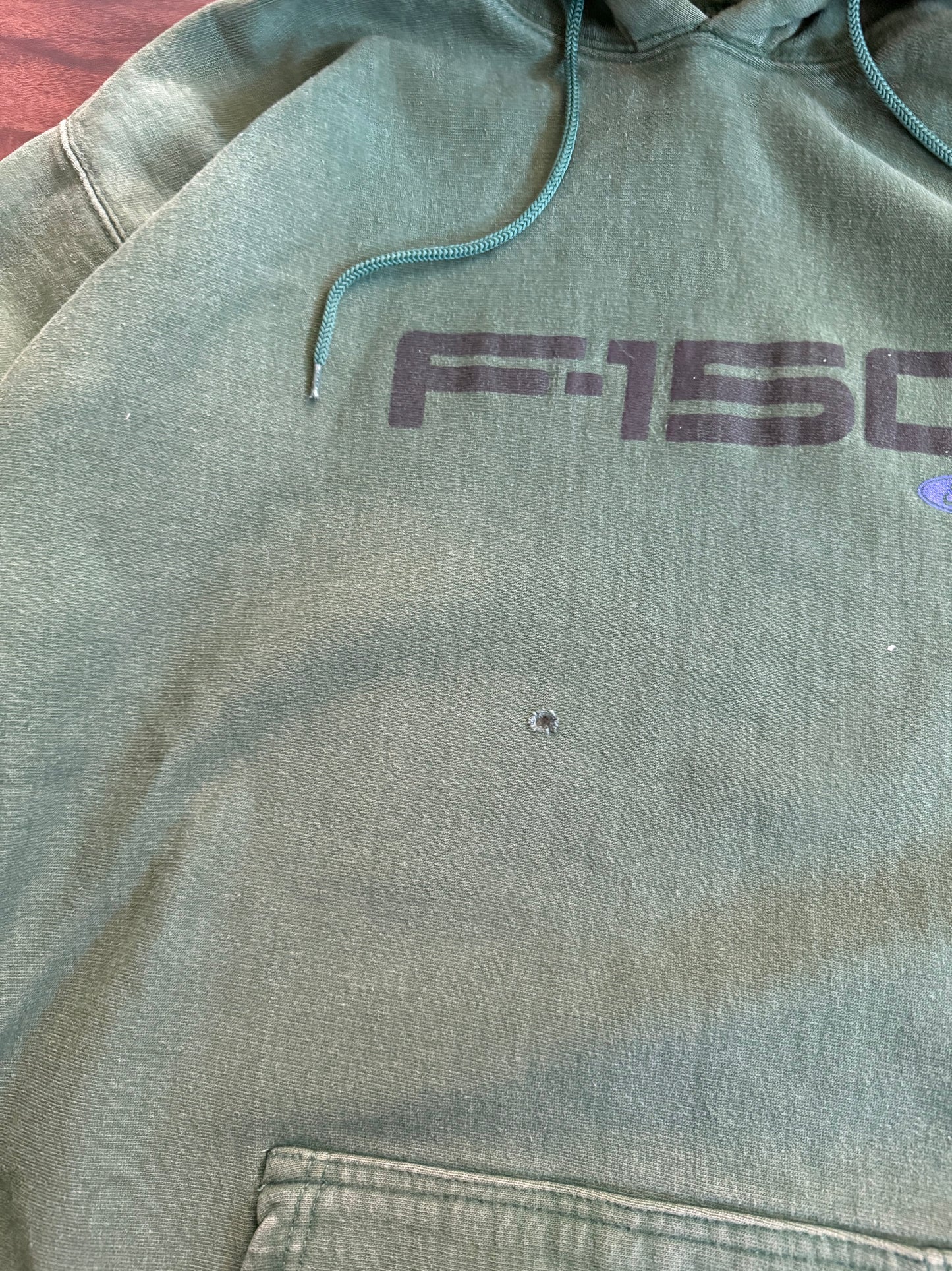 Vintage Ford F-150 Forrest Green Hoodie Sweatshirt- M