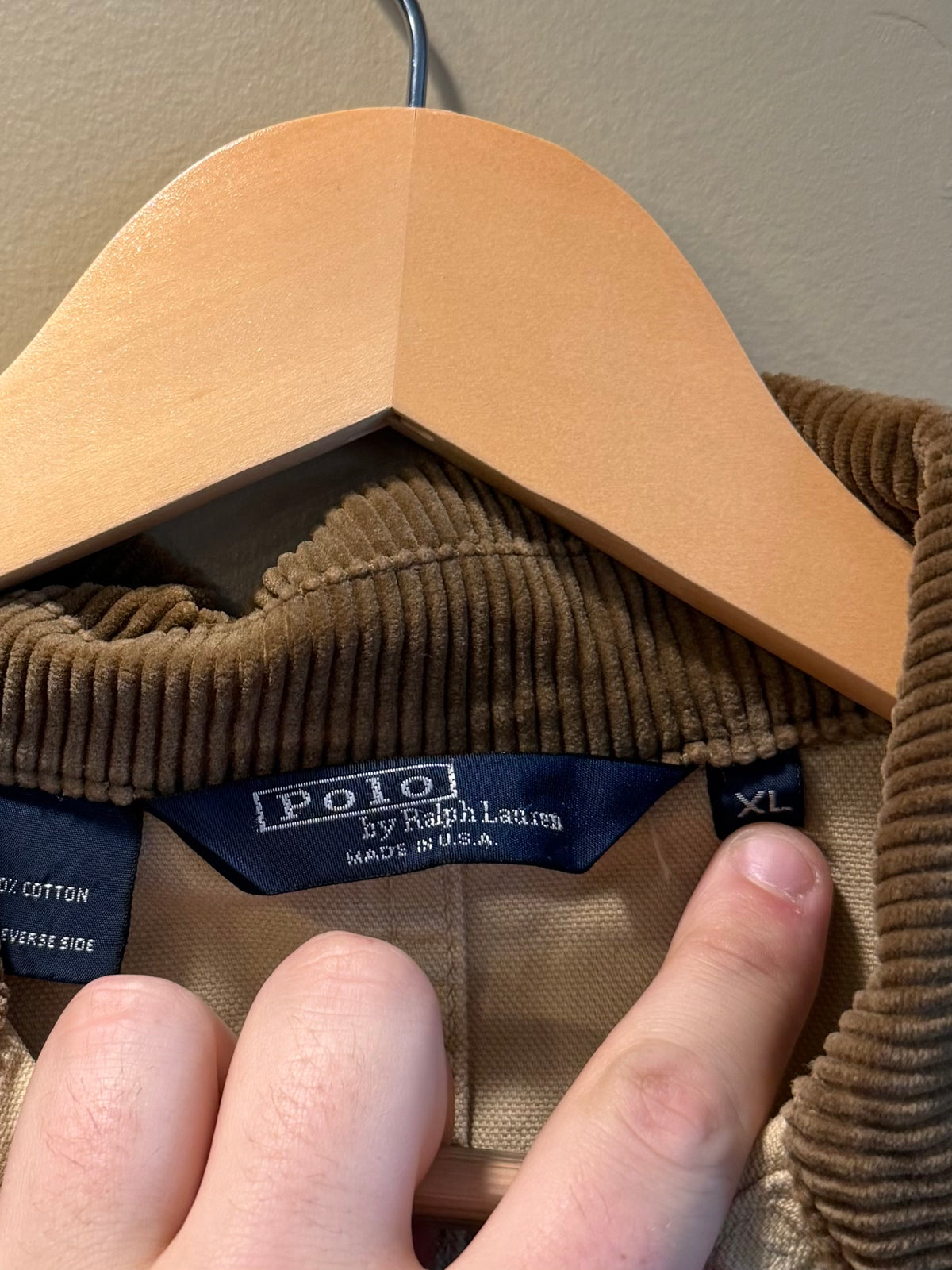 Vintage Polo Ralph Lauren Tan Hunting Jacket- XL