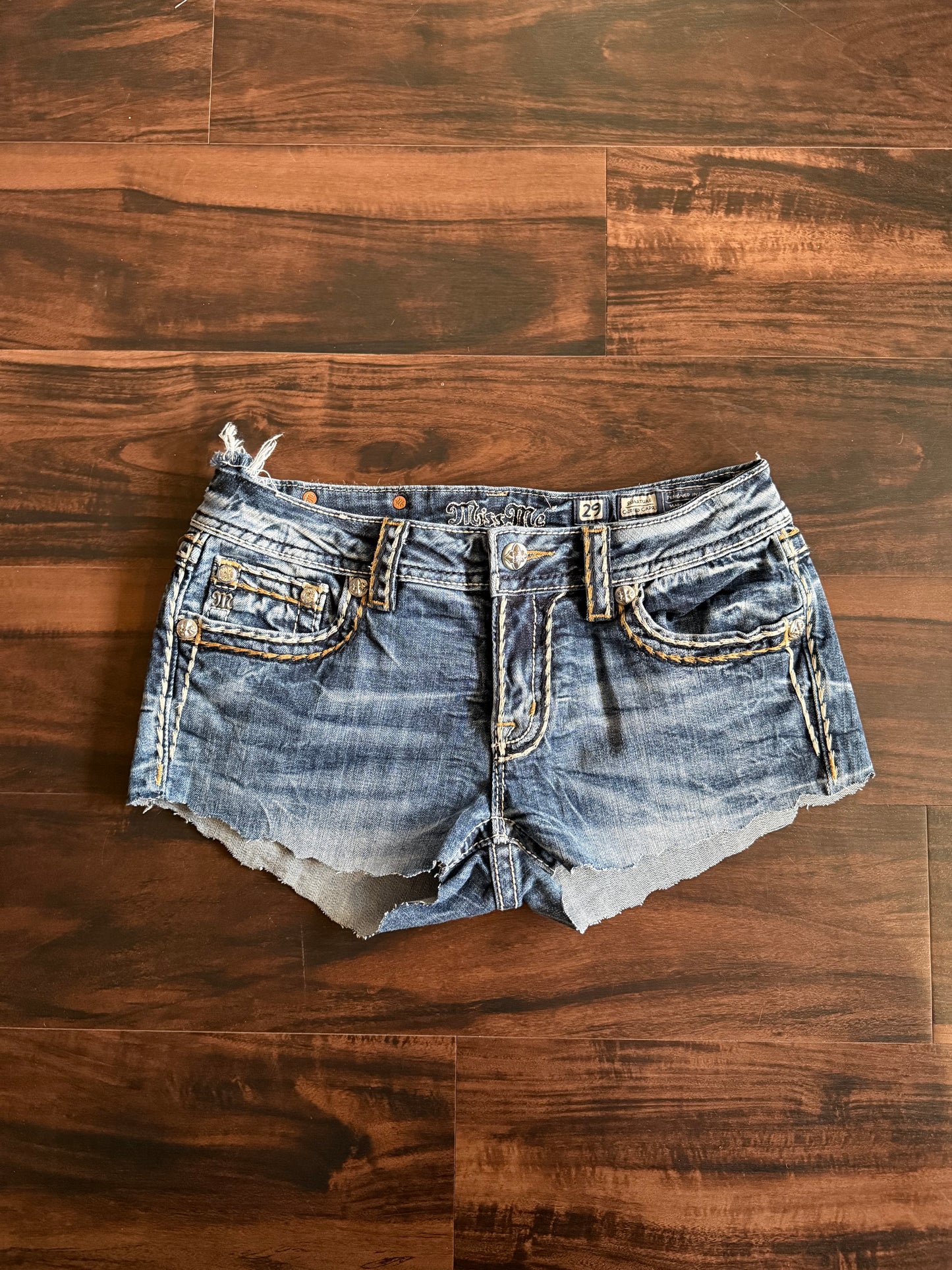 Vintage Y2K Miss Me Denim Jean Shorts- 30