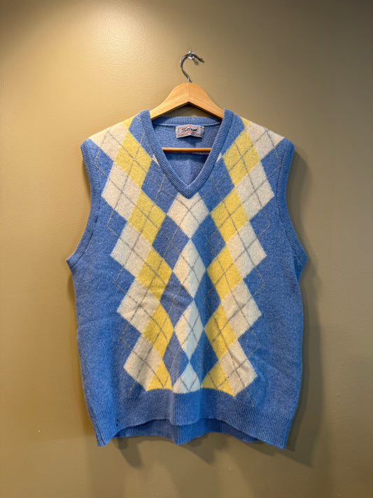 Vintage Titleist 100% Lambswool Argyle Sweater Vest- M