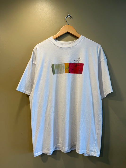Vintage Nike Running White Dry Fit T-Shirt- XL