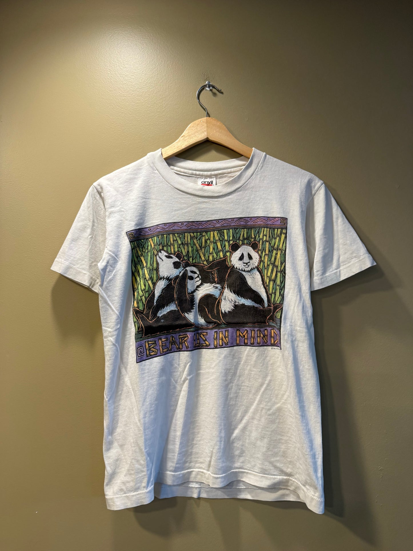 Vintage Panda Bear Us In Mind Nature T-Shirt- S