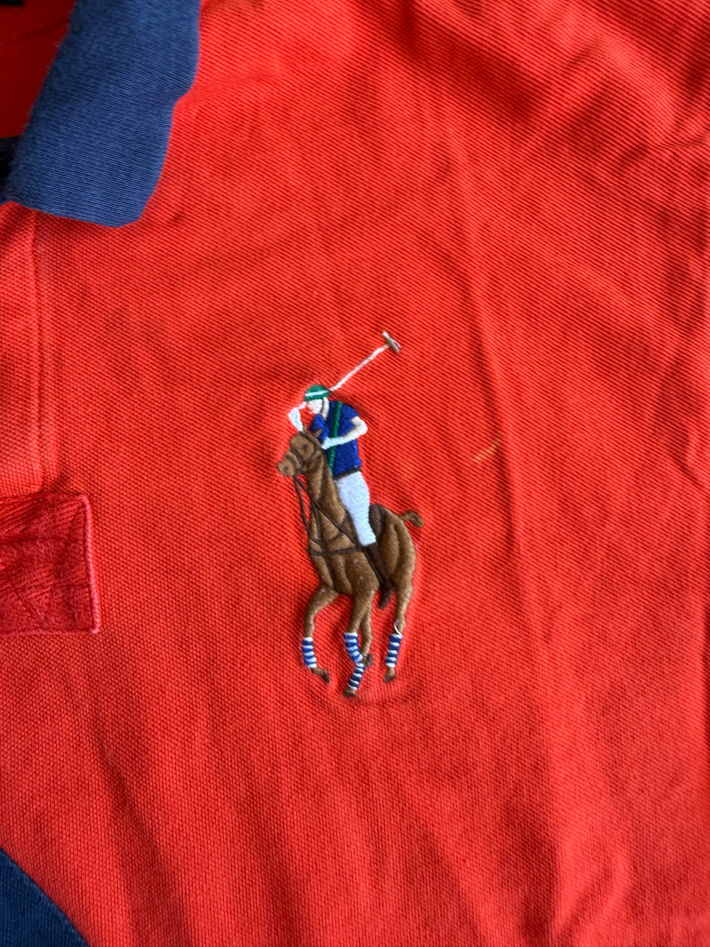 Vintage Polo Ralph Lauren 1st Division R.L. Regiment Big Pony Polo Shirt- L