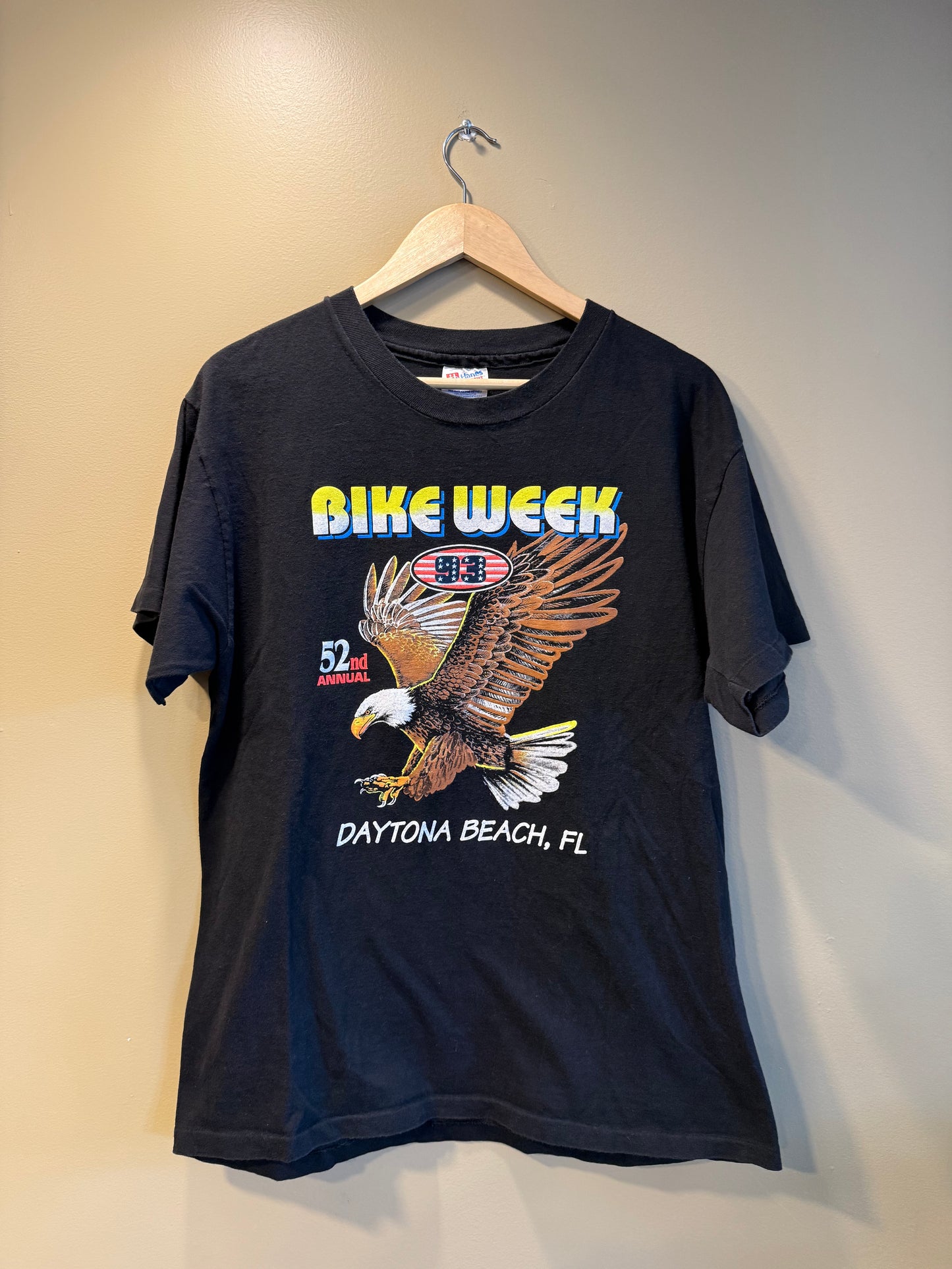 Vintage Bike Week 93 Daytona Beach Eagle T-Shirt- L