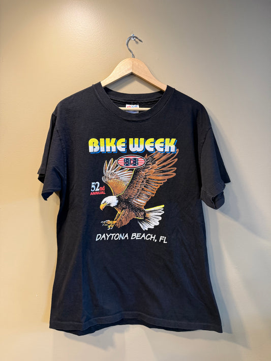 Vintage Bike Week 93 Daytona Beach Eagle T-Shirt- L