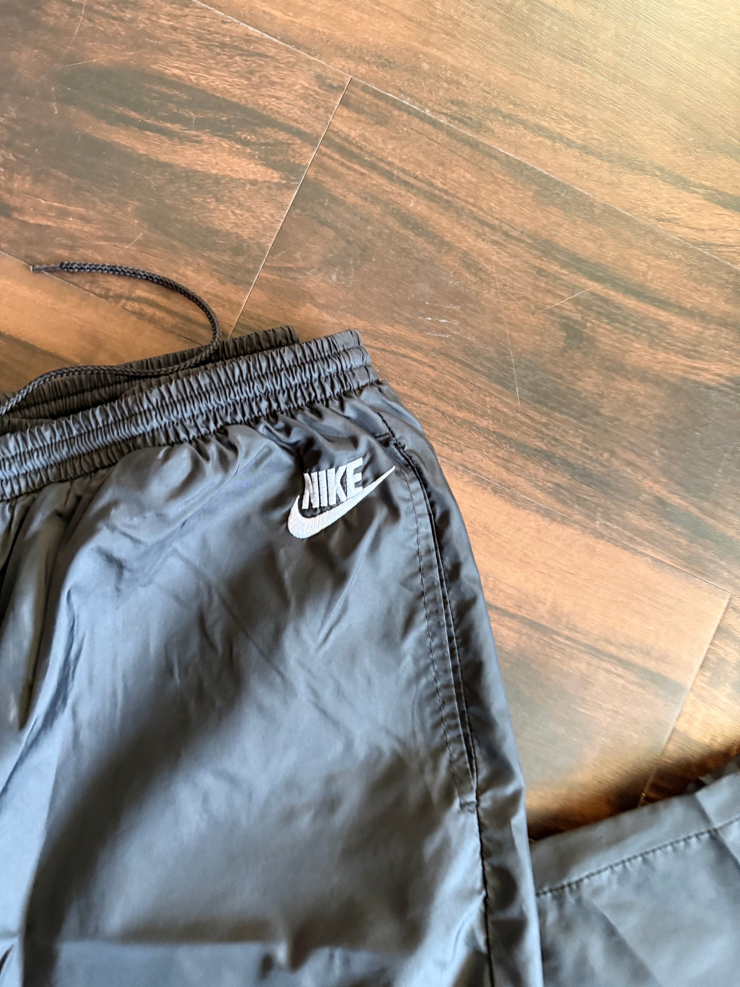 Vintage Nike Black & White Track Pants- 32x33
