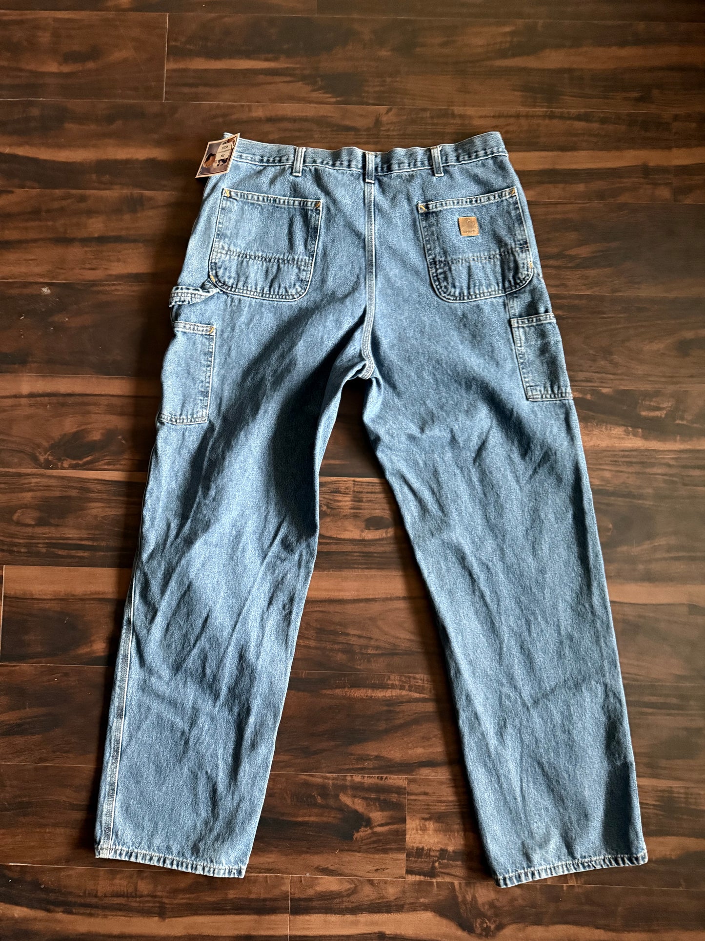 Vintage Carhartt Carpenter Blue Denim Jeans- 37x34
