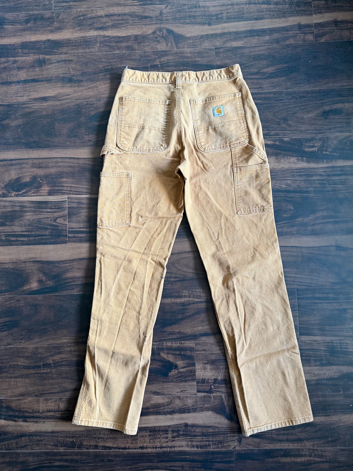 Vintage Carhartt Tan Double Knee Canvas Carpenter Pants- 31x33