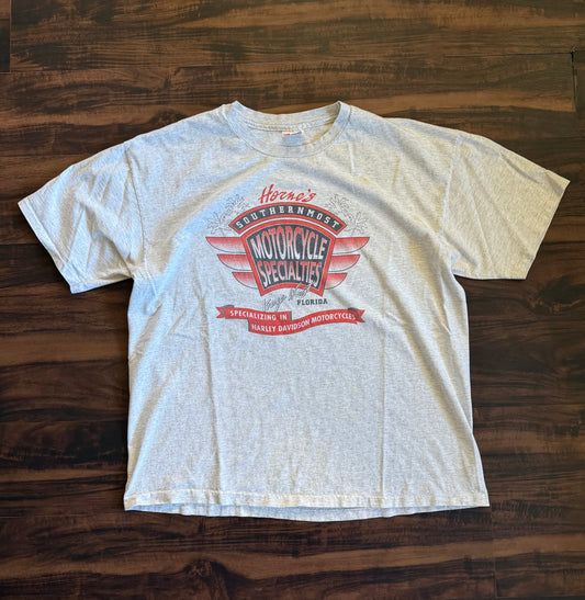 Vintage Horne’s Motorcycle Specialties Harley Davidson T-Shirt- XL