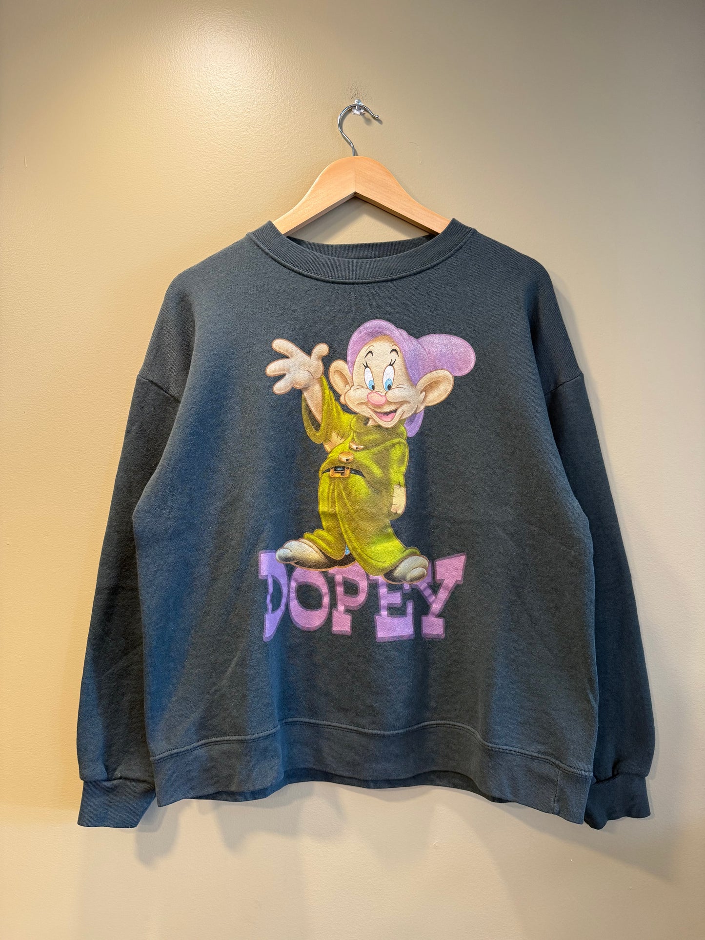 Vintage Disney Dopey Green Crewneck Sweatshirt- M