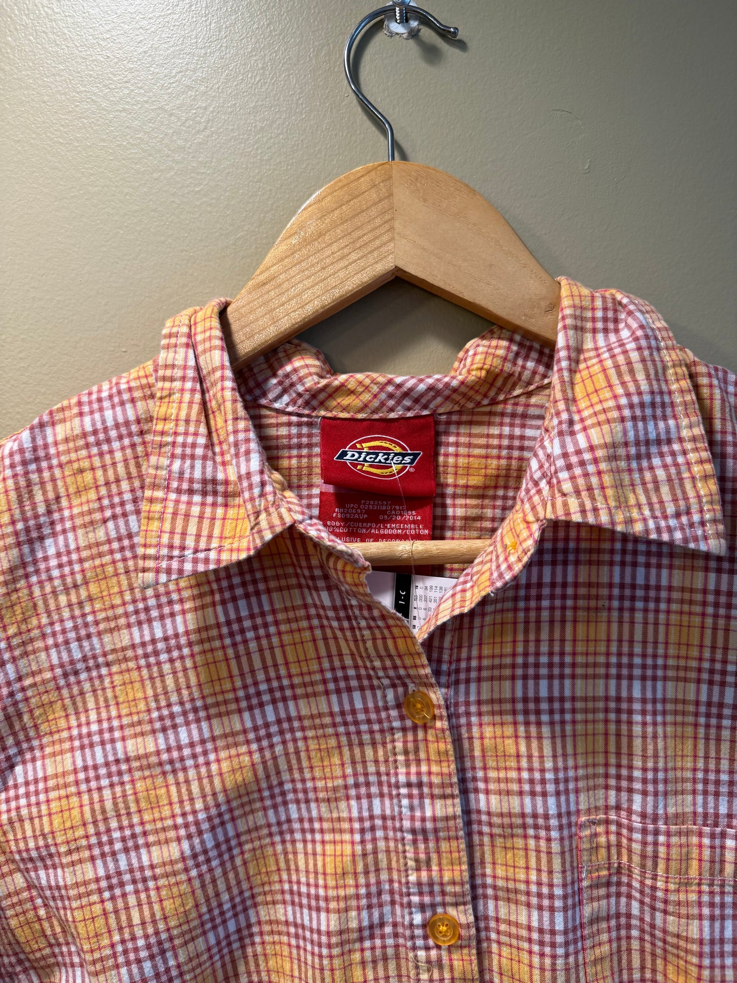 Vintage Dickies Checkered Shirt- M