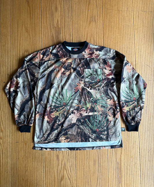 Vintage Dickies Camo Jersey Long Sleeve Pocket T-Shirt- XL