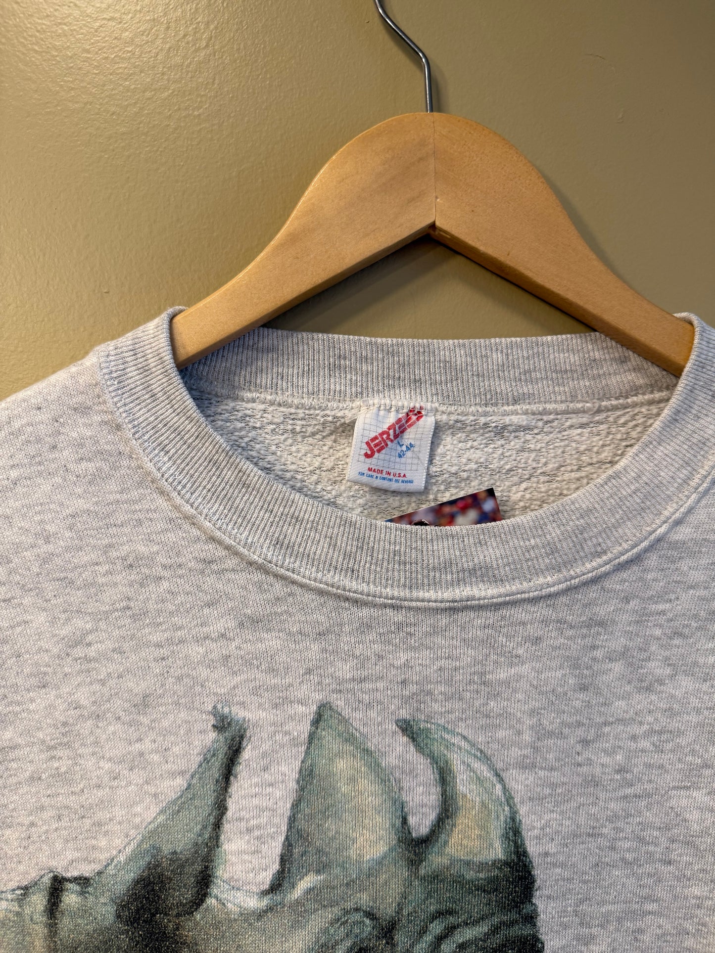 Vintage African & Asian Rhinoceros Species Crewneck Sweatshirt- M