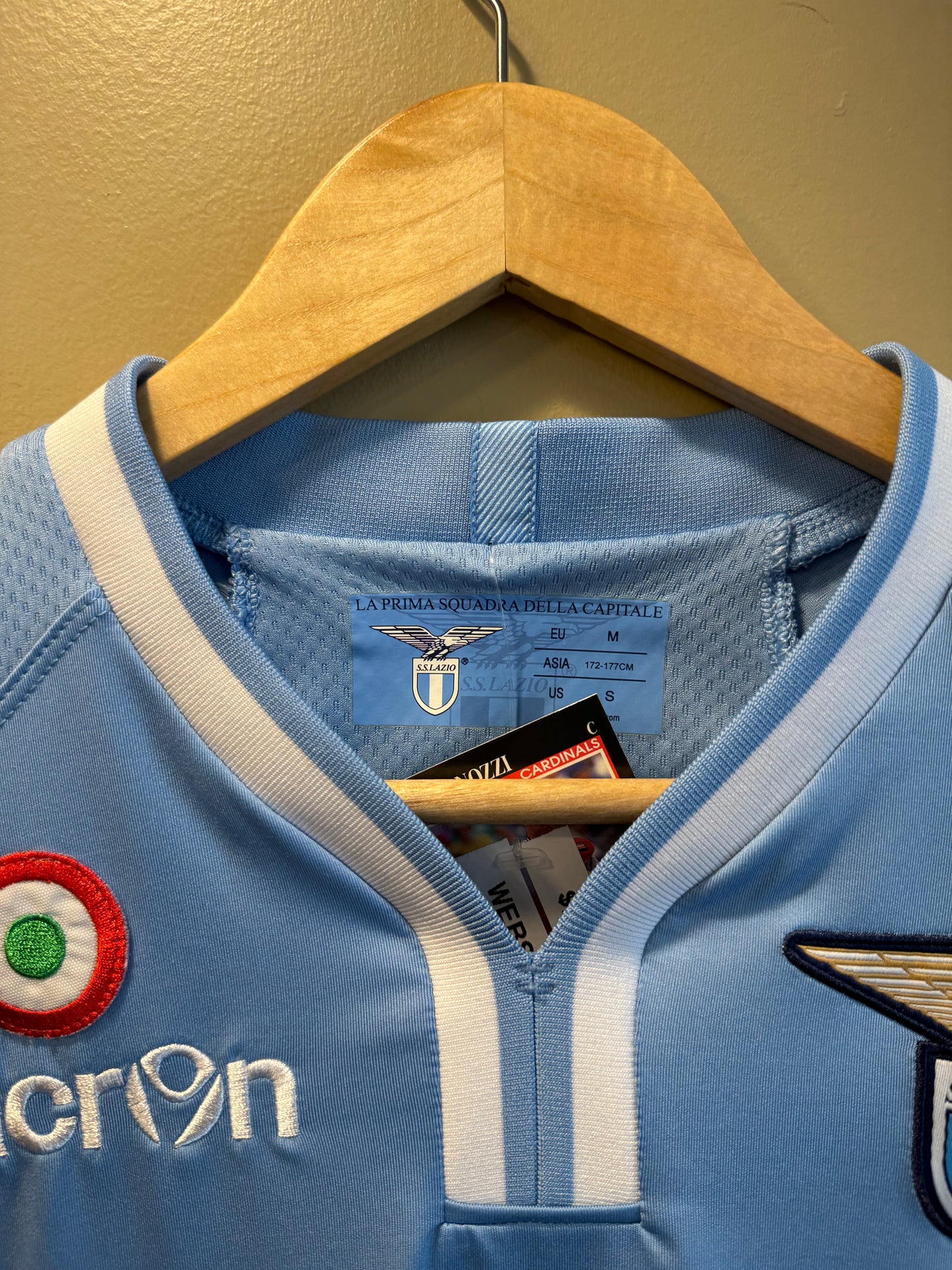 Vintage S.S. Lazio Italy Blue Soccer Football Jersey- M