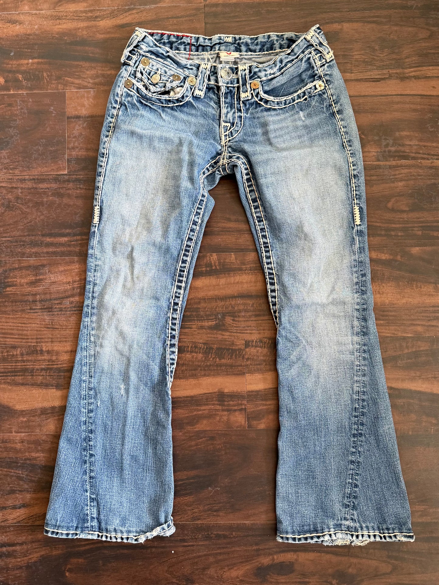 Vintage True Religion Flared Denim Jeans- 28x28