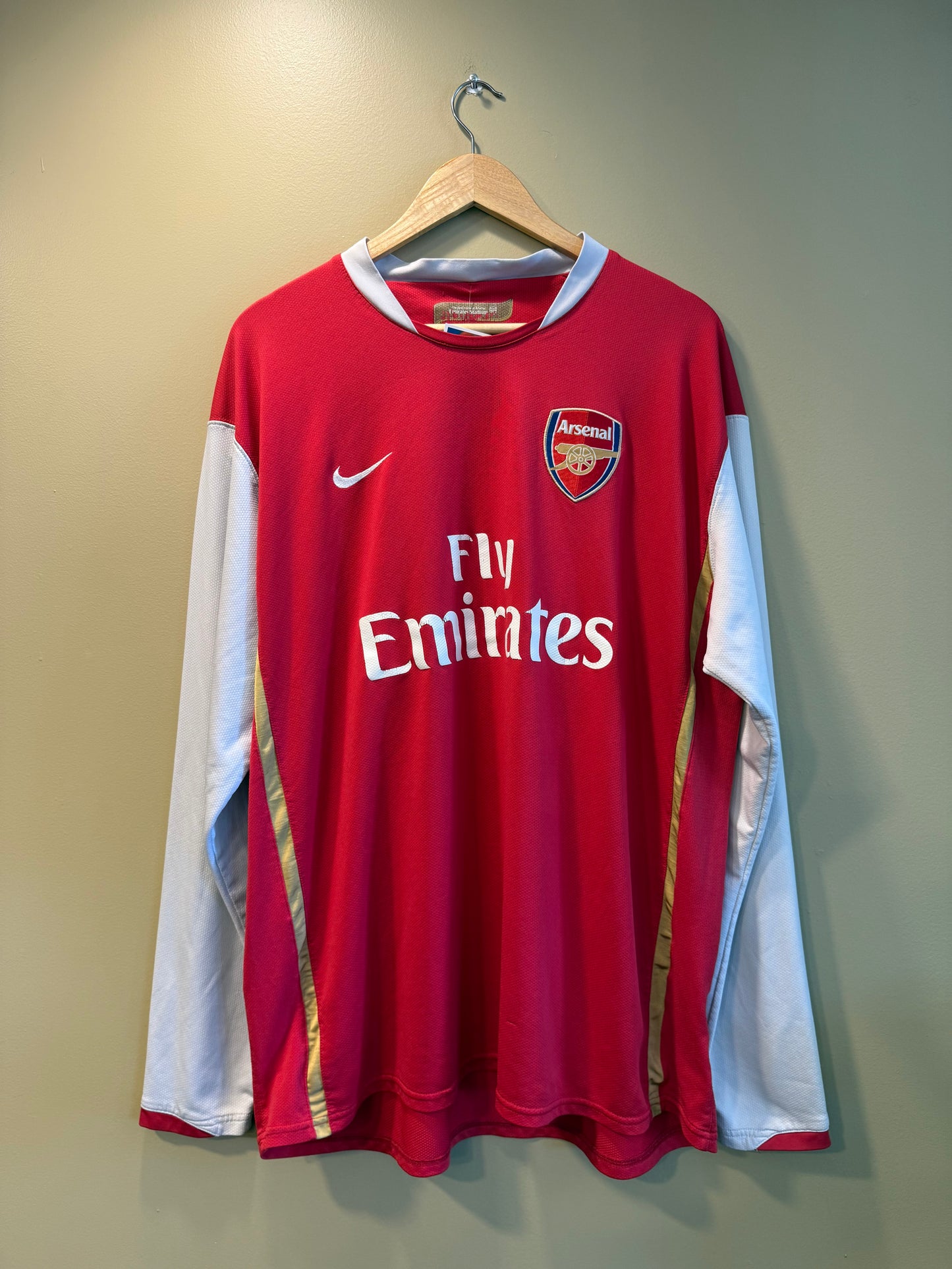 Nike Arsenal Red Long Sleeve Soccer Jersey- XL