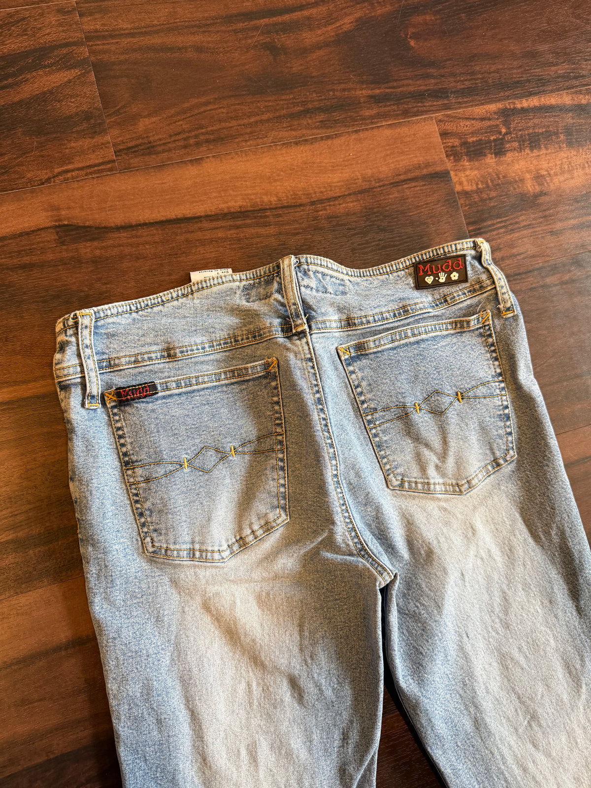 Vintage Mudd Light Wash Low Rise Boot Cut Denim Jeans- 29x32