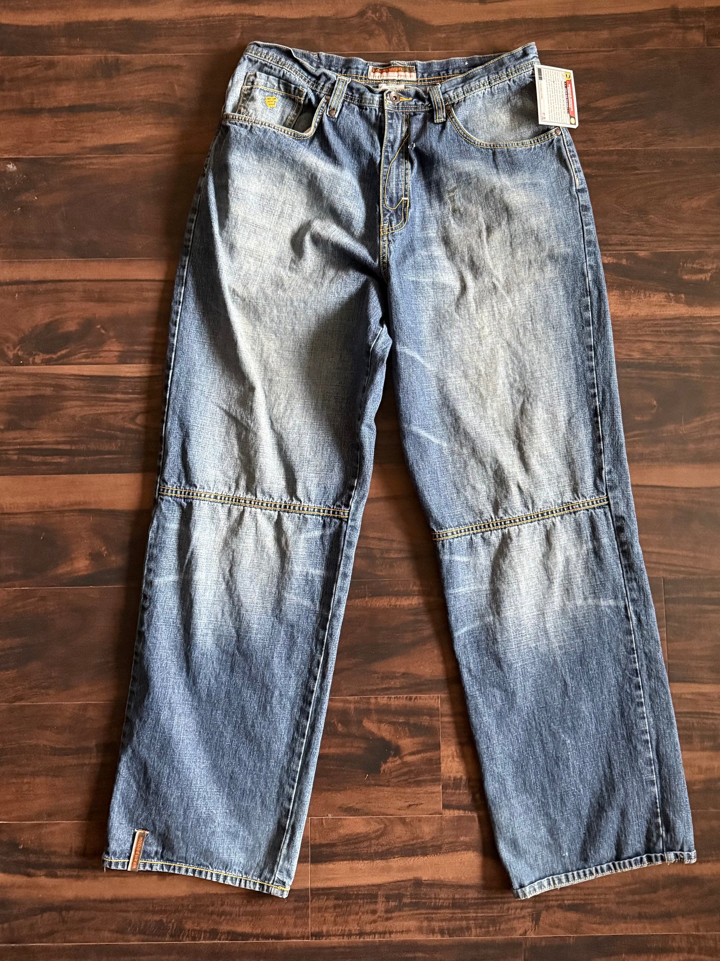 Vintage Y2K Rocawear Embroidered Streetwear Denim Jeans- 36x34