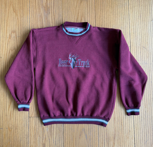 Vintage Deer Track Nature Golf Course Crewneck Sweatshirt- L