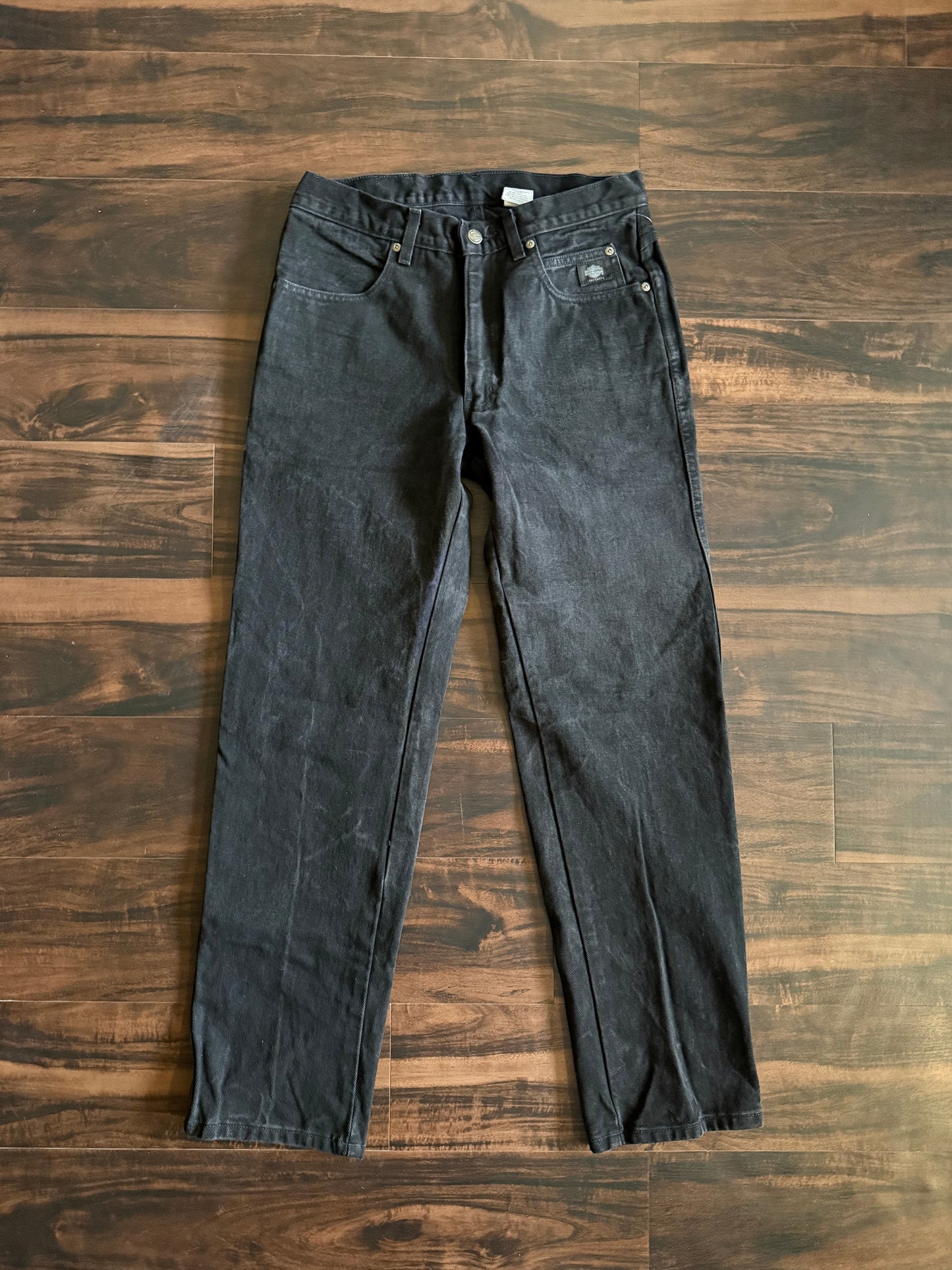 Vintage Harley Davidson Black Denim Jeans- 32x33