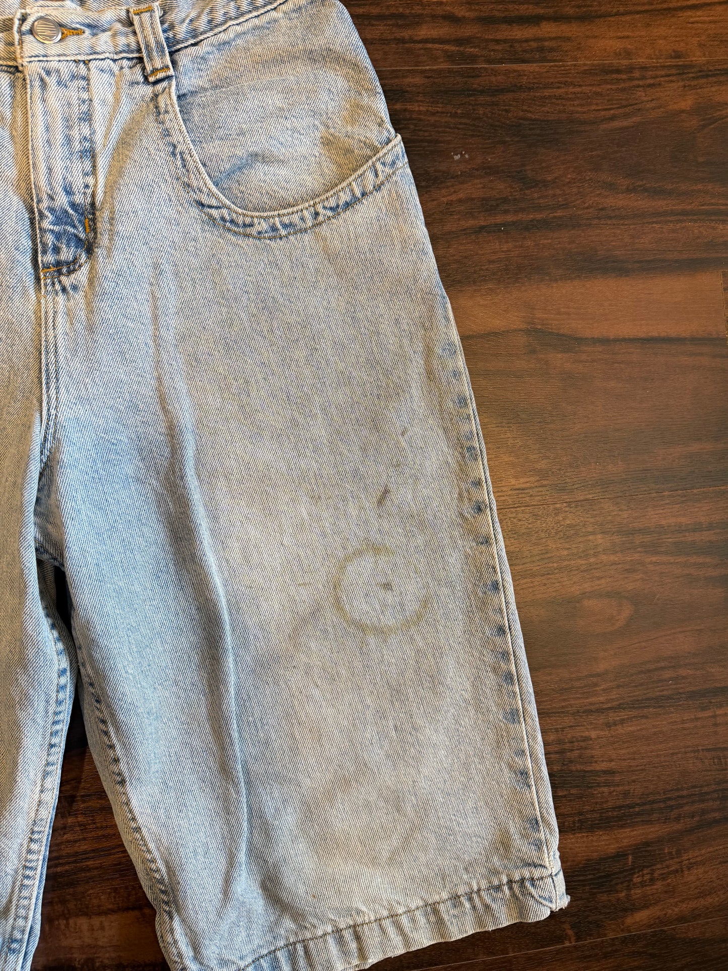 Vintage Zonz Streetwear Light Wash Denim Jean Shorts- 29