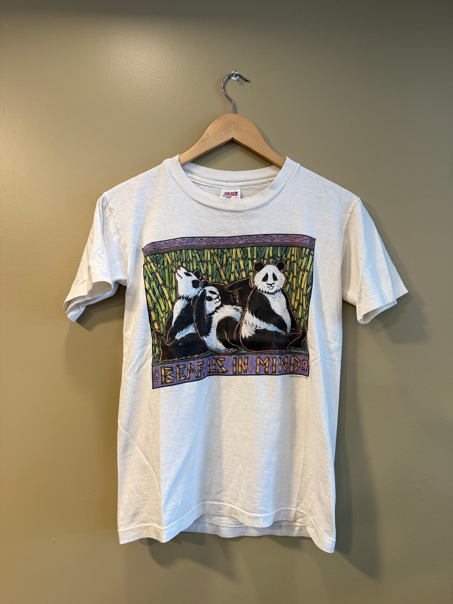 Vintage Giant Pandas Bear Us In Mind T-Shirt- S