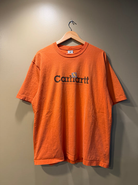 Vintage Carhartt Orange Graphic T-Shirt- XL