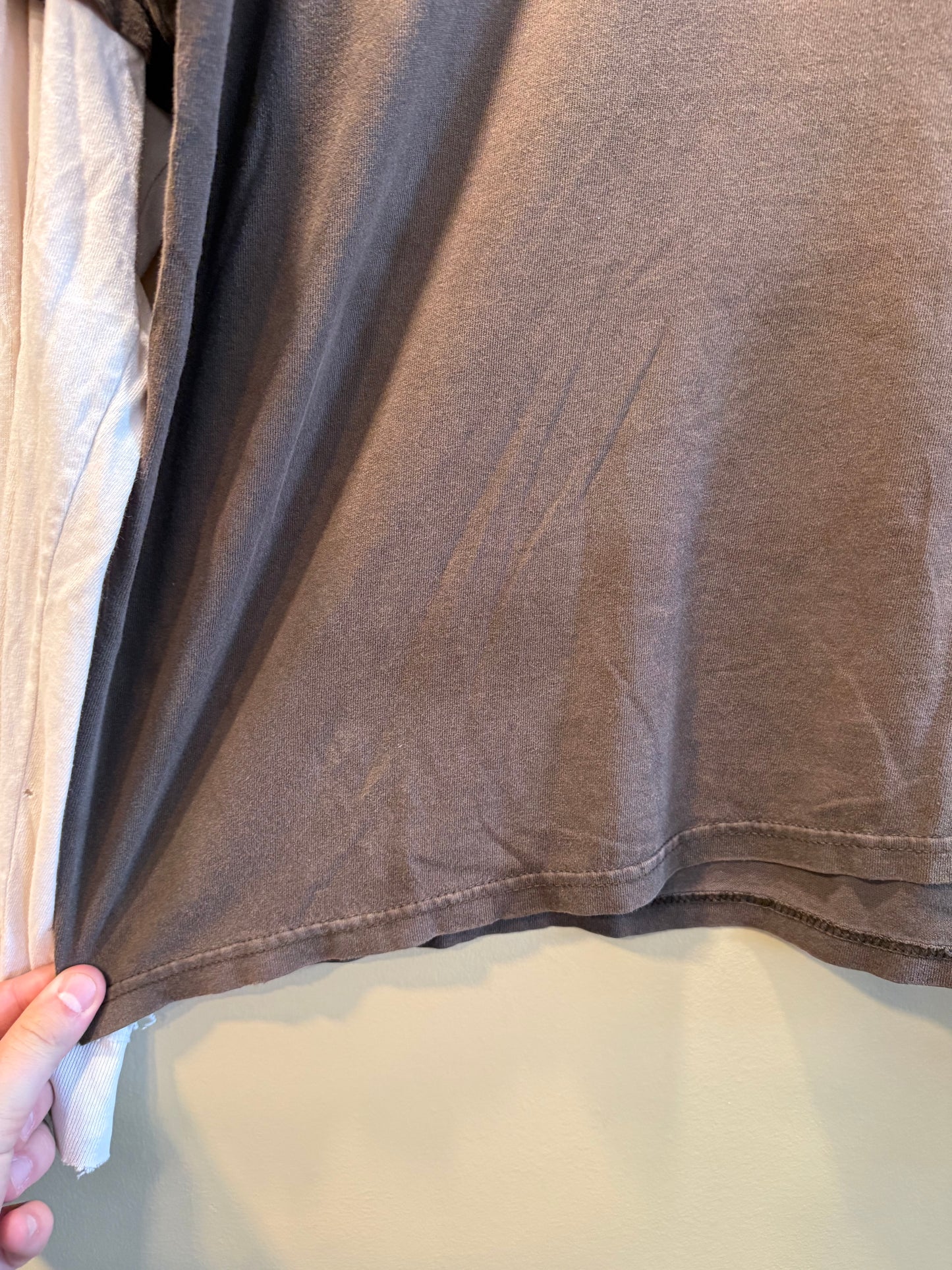 Vintage Quiksilver Surfwear Distressed Brown Long Sleeve T-Shirt- L