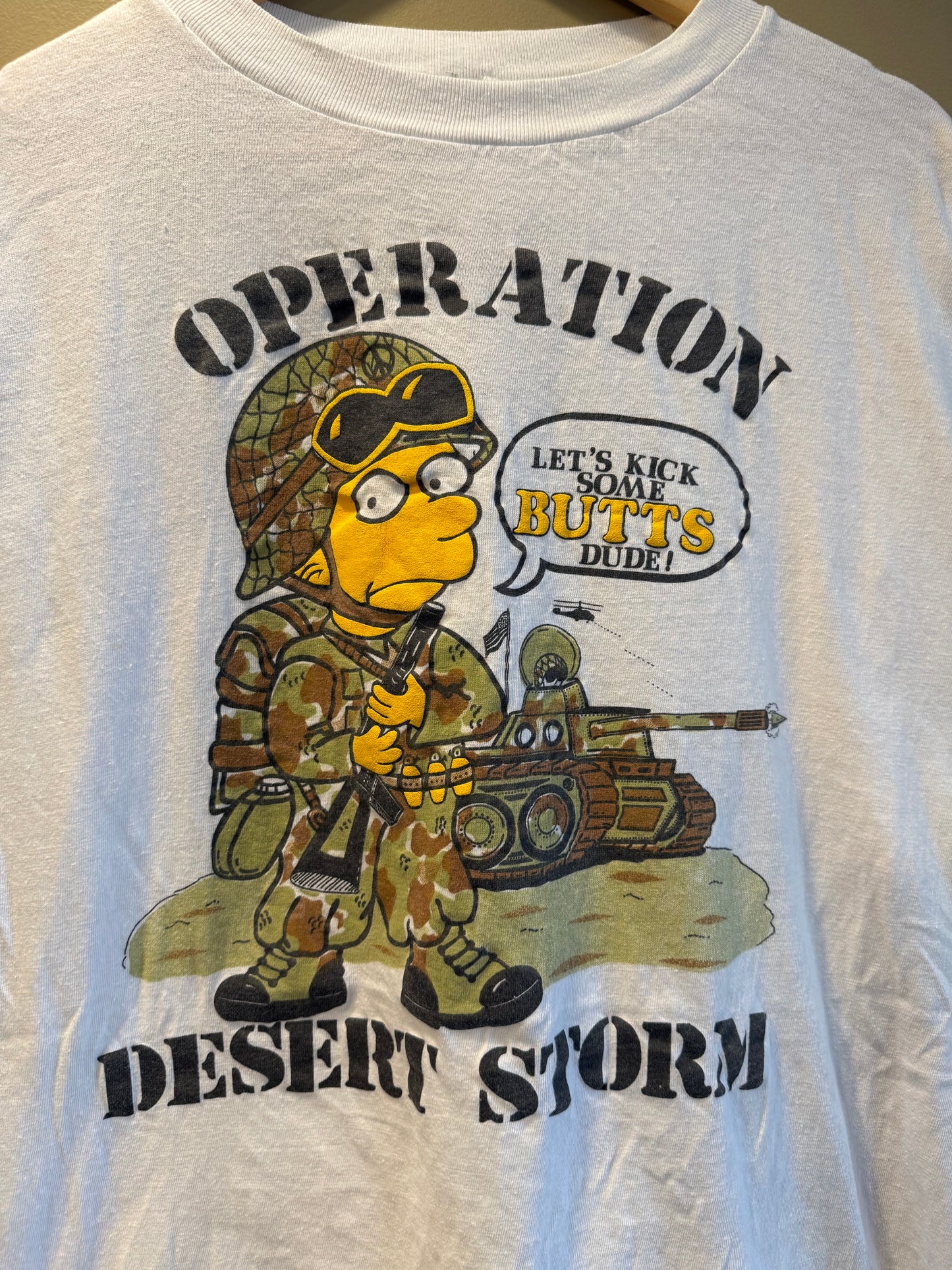 Vintage Bart Simpson Operation Desert Storm T-Shirt- XL
