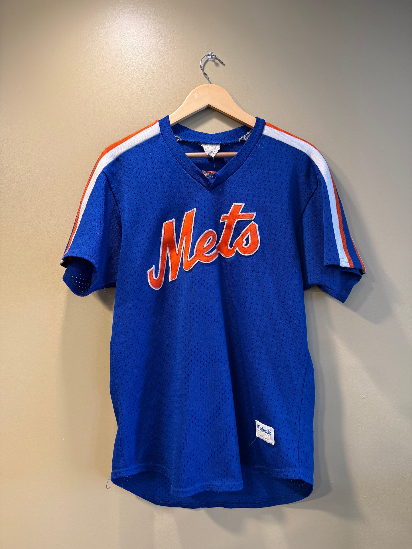 Vintage 80s New York Mets Blue Jersey- L