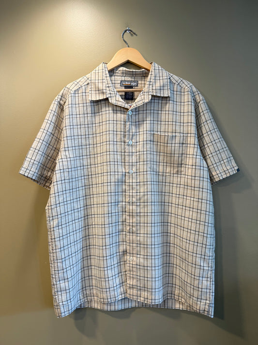 Vintage Urban Up Yellow Checkered Button-Up Shirt- L