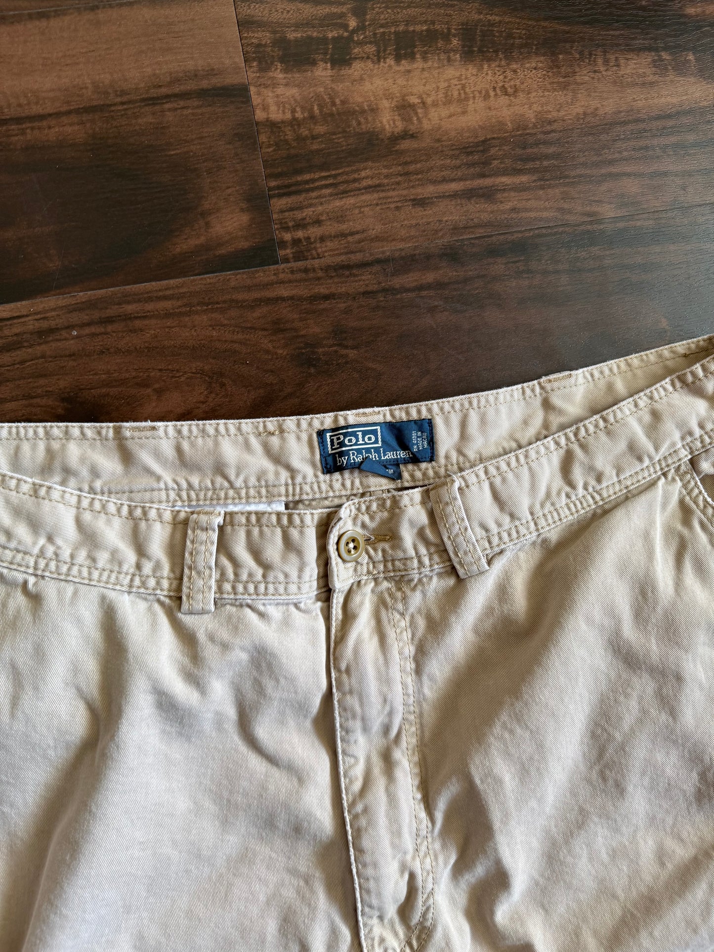 Vintage Polo Ralph Lauren Tan Cargo Shorts- 38