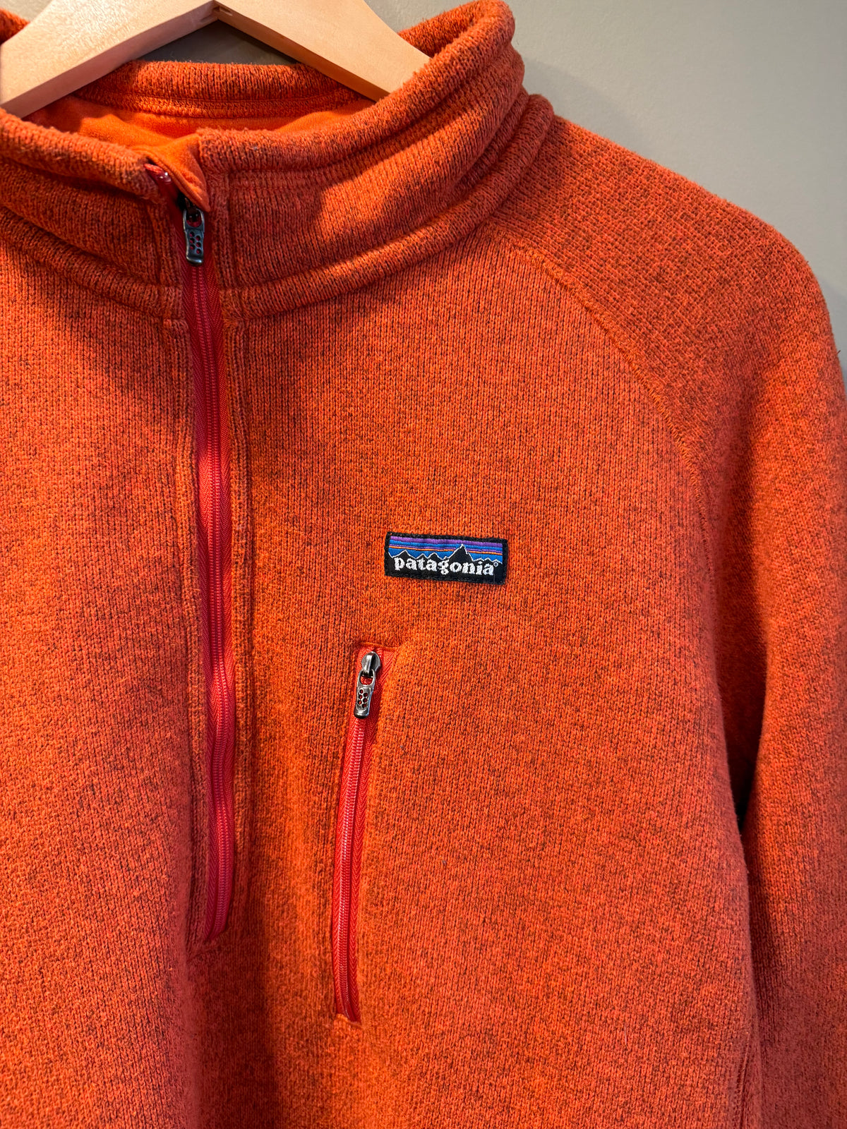 Vintage Patagonia Orange Tech Fleece Jacket- XL