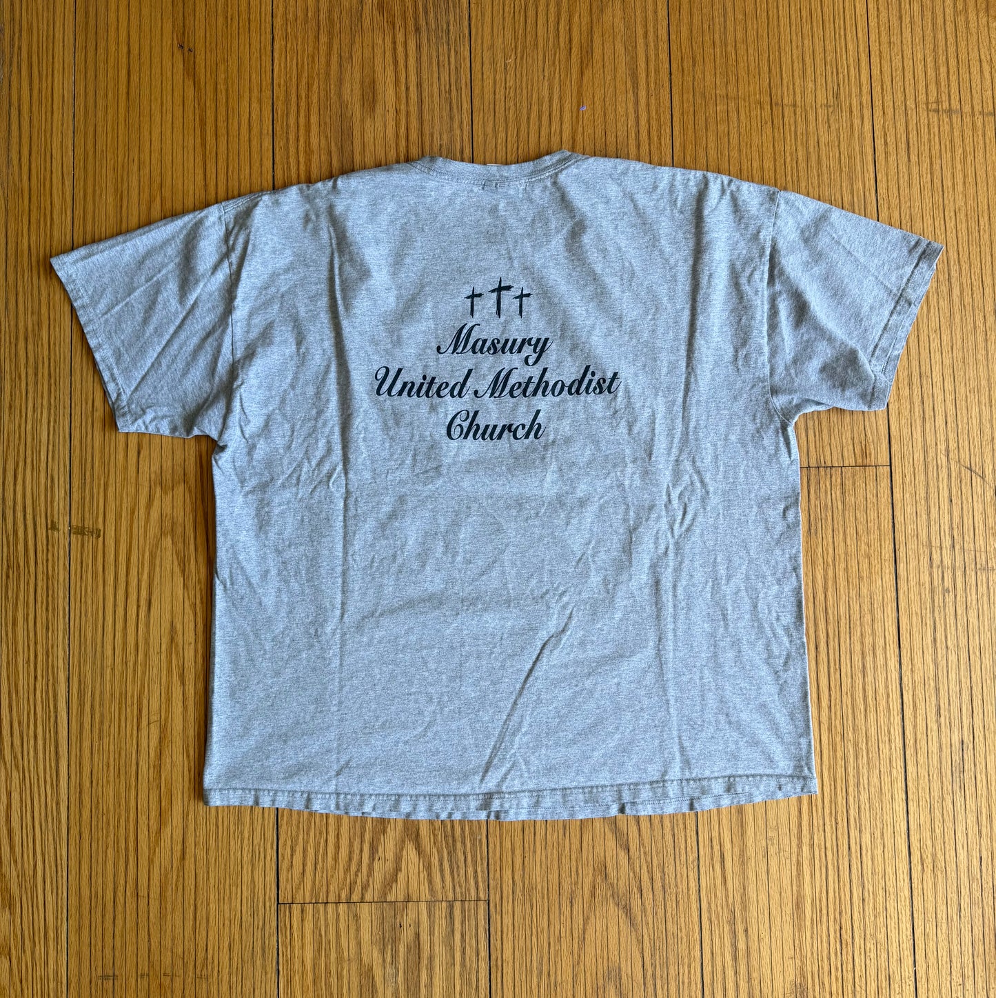 Vintage Hooked On Jesus Fishing Lure Gray T-Shirt- XXL