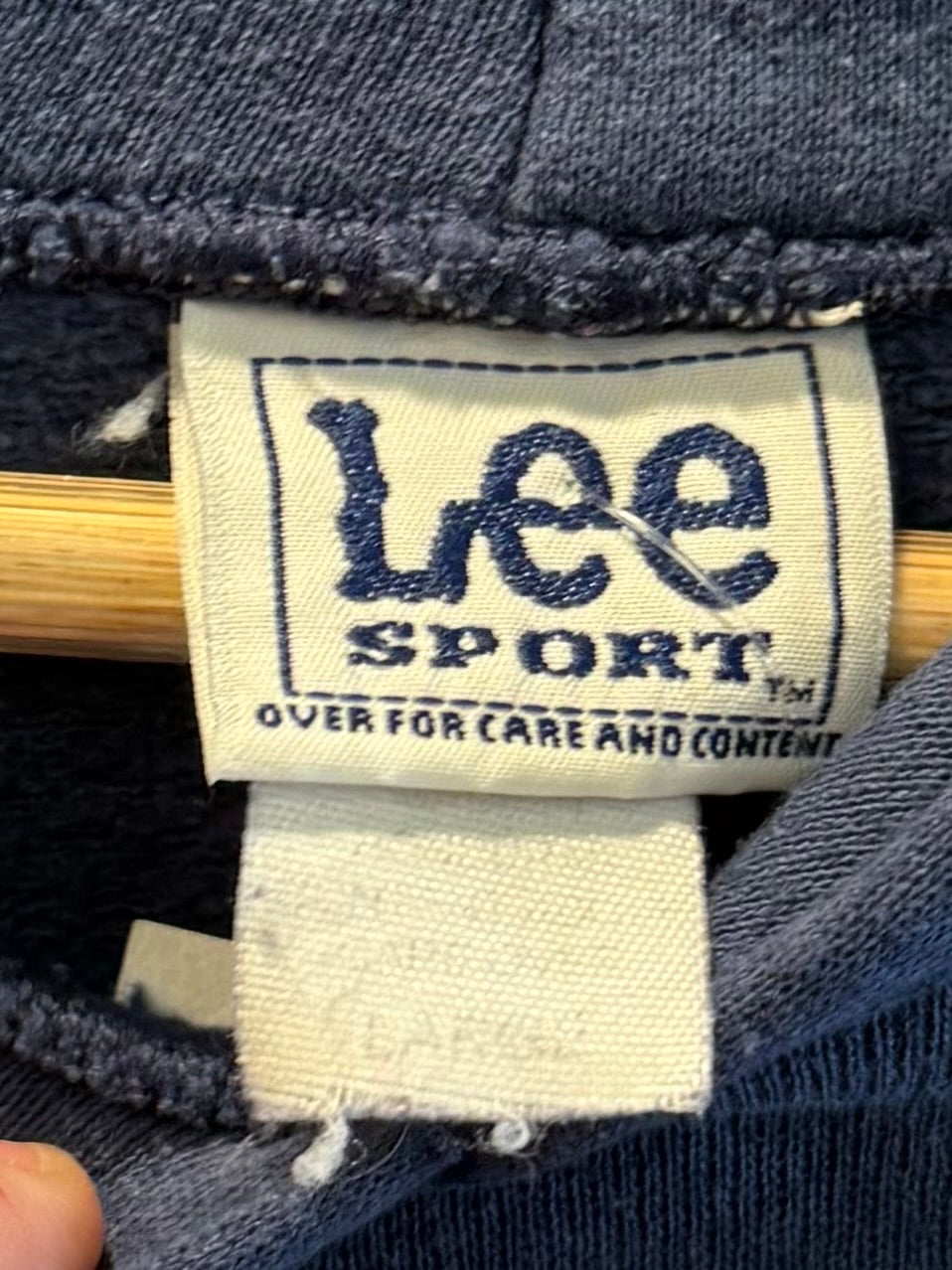Vintage Lee Sport Cleveland Indians Blue Hoodie Sweatshirt- XL
