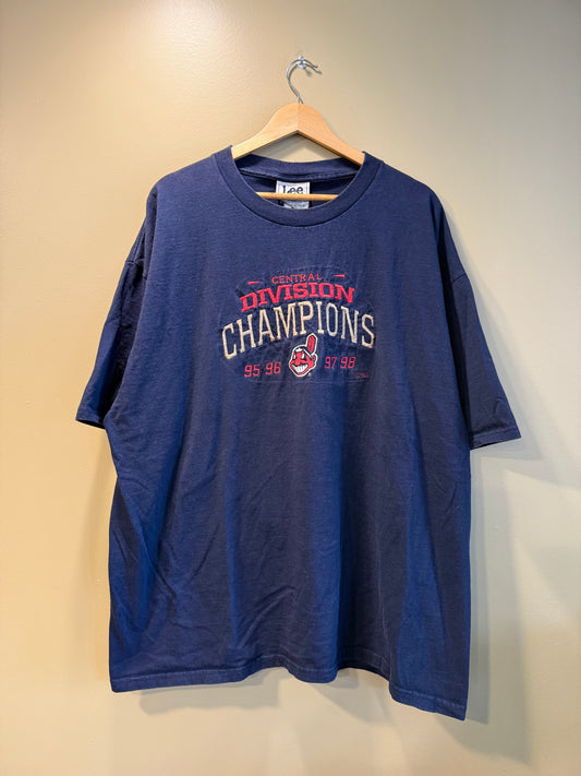 Vintage Cleveland Indians Division Champions T-Shirt- XXL