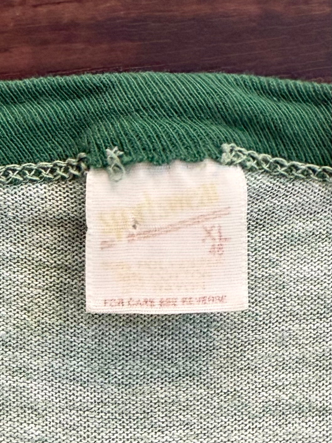 Vintage 1970’s Wilderness Waters Green Ringer T-Shirt- S