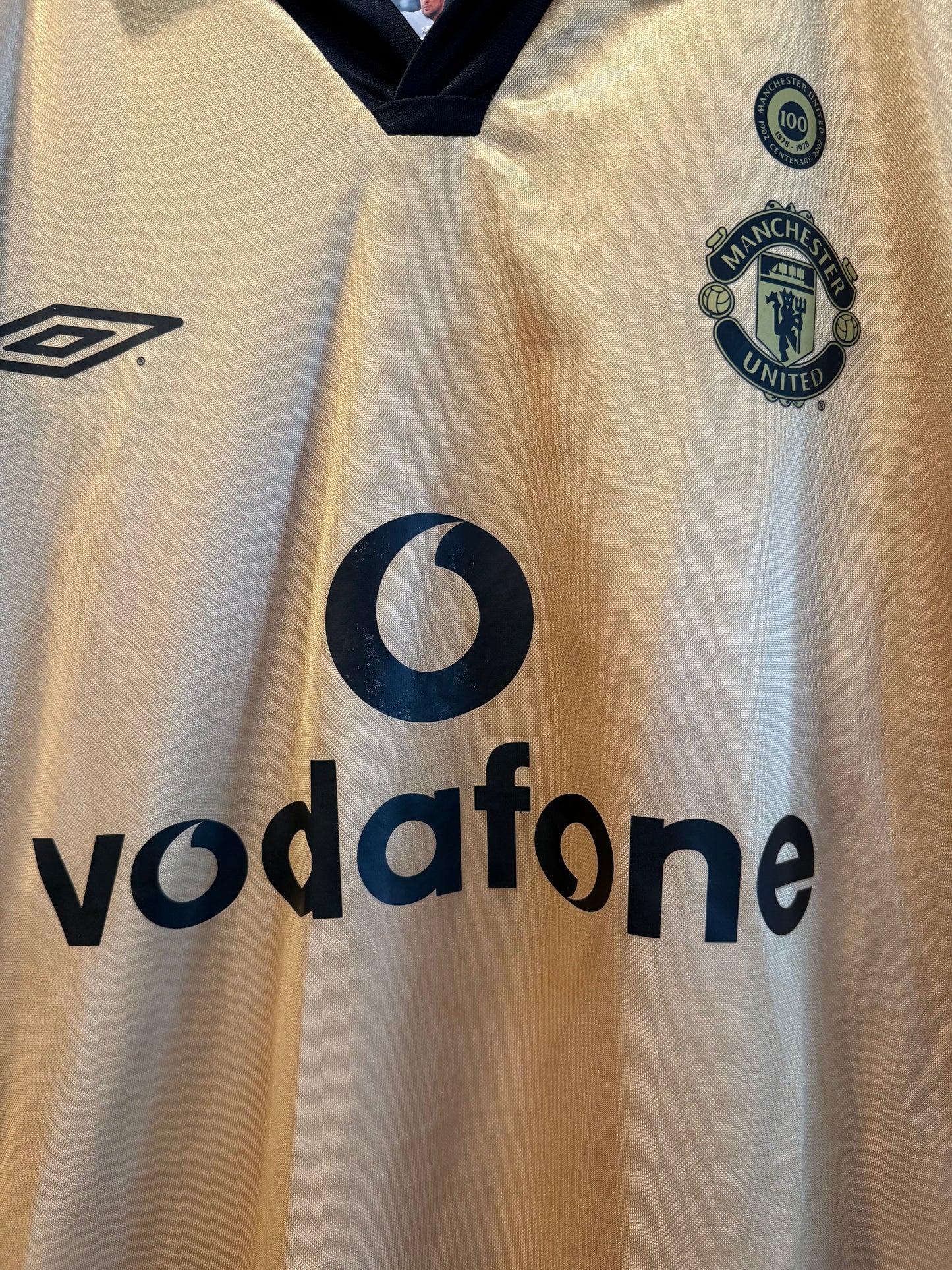 Vintage 02 Manchester United David Beckham Centenary Reversible Jersey- XL