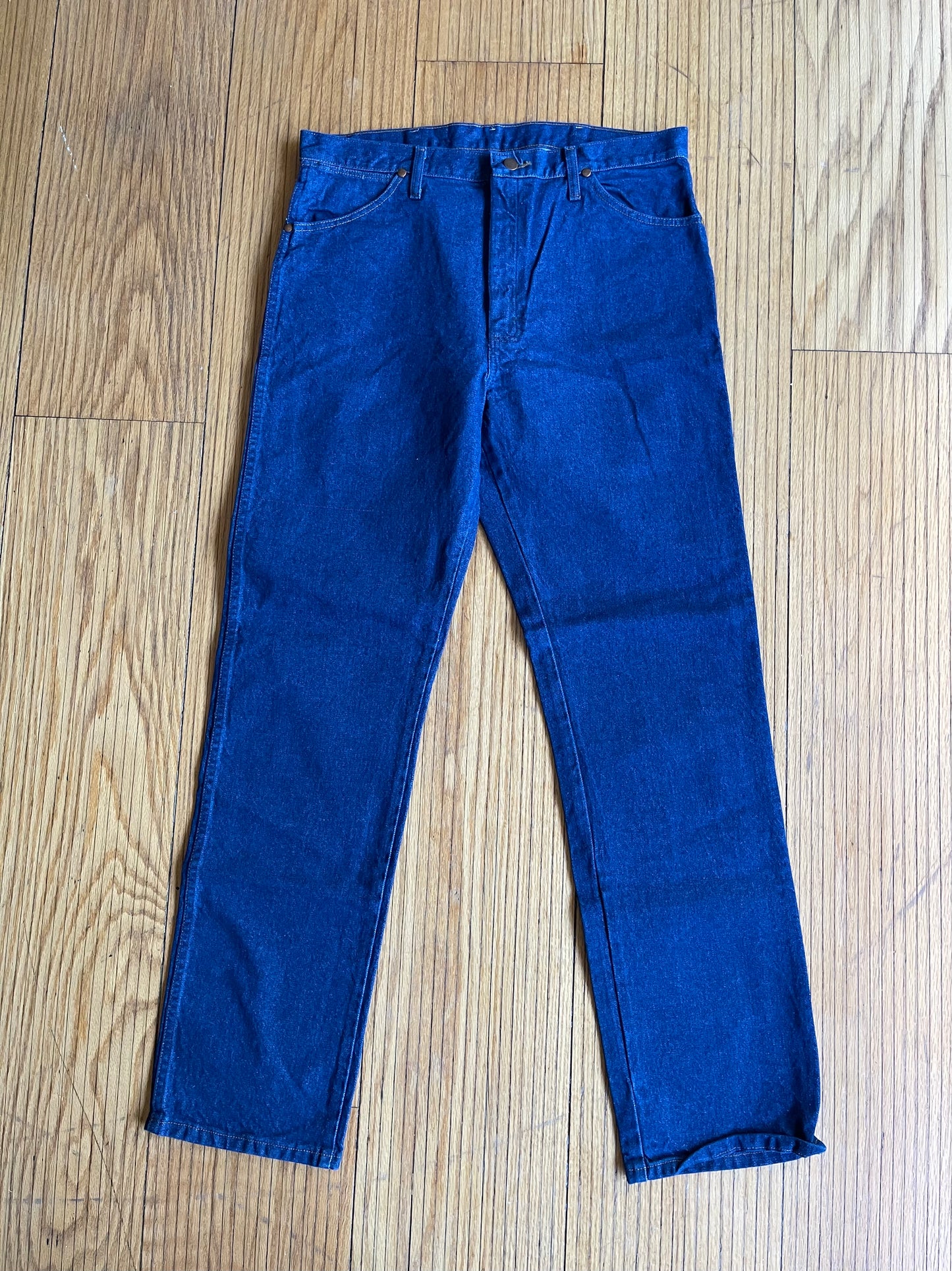 Vintage Wrangler Dark Wash Western Denim Jeans- 36x34