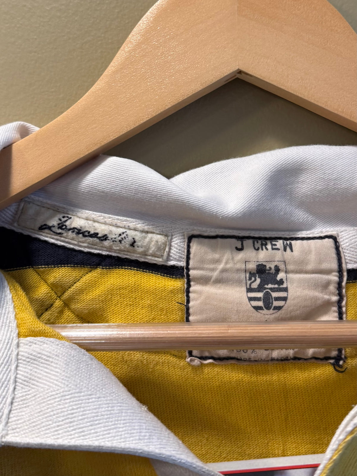 Vintage J Crew Striped Broken In Rugby Shirt- L