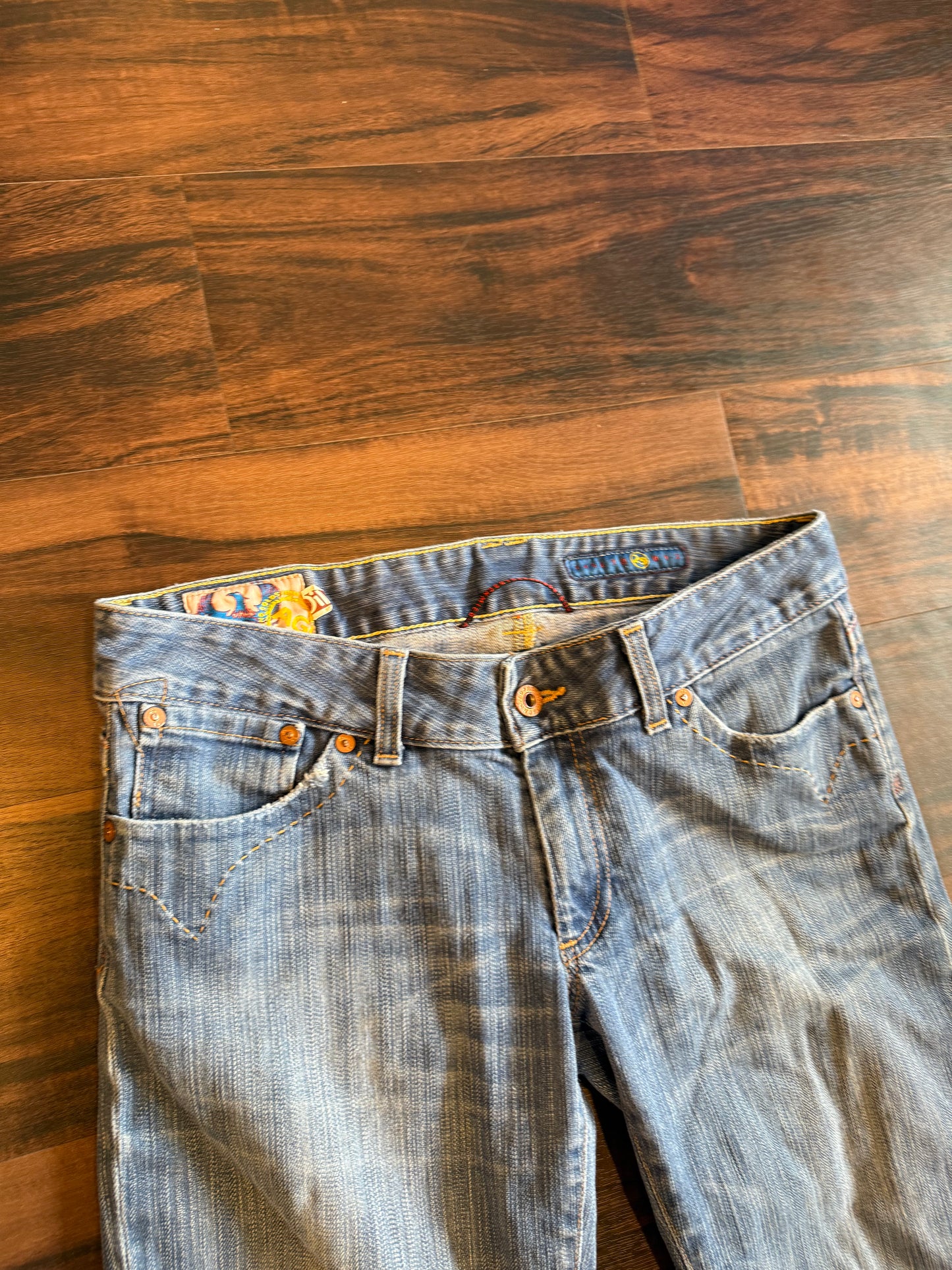 Vintage Adriano Goldschmeid Low Rise Boot Cut Denim Jeans- 32x31