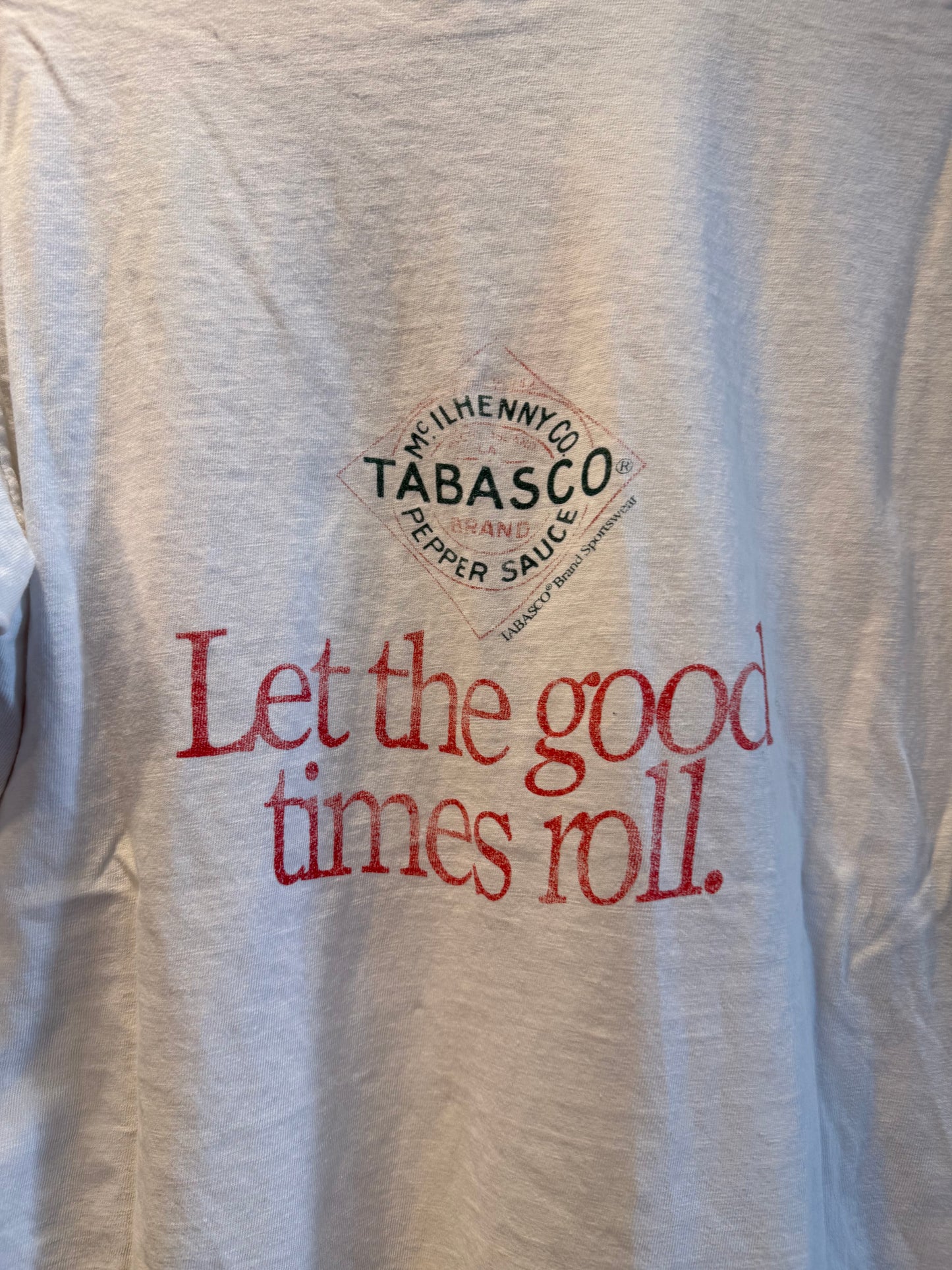 Vintage Tabasco Hot Sauce Louisiana French T-Shirt- L