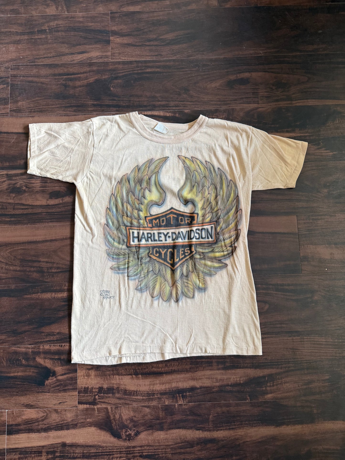 Vintage 1978 Harley Davidson Key West Florida Air Brush T-Shirt- M